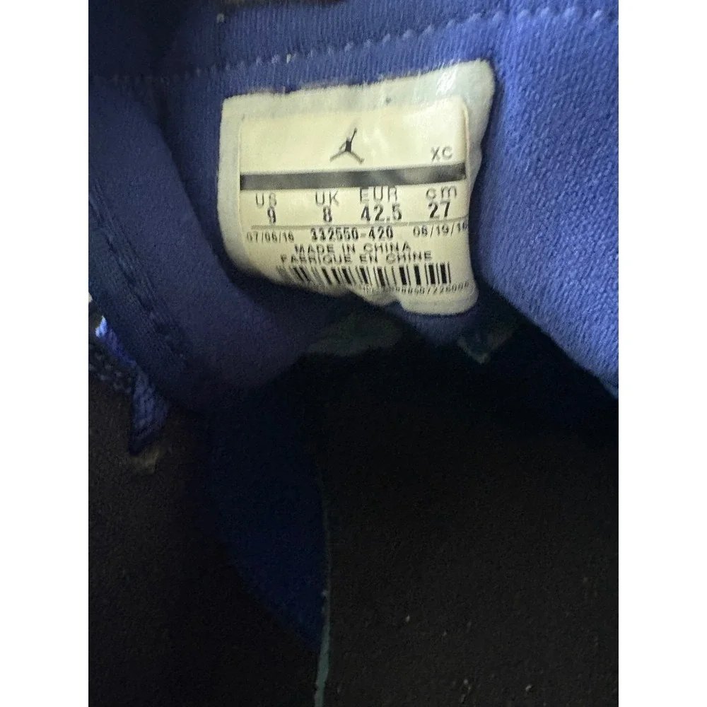 READ Nike Air Jordan 1 Retro High Deep Royal Patent Leather 332550-420 Size 9